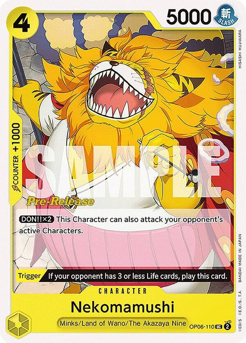 Nekomamushi - One Piece Card Game card