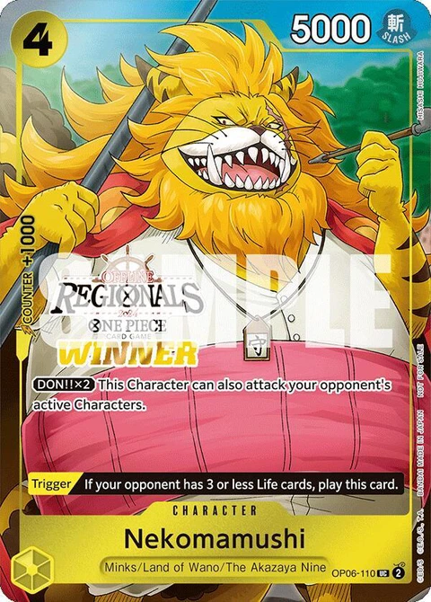 Nekomamushi (Offline Regional 2024 Vol. 3) - One Piece Card Game card