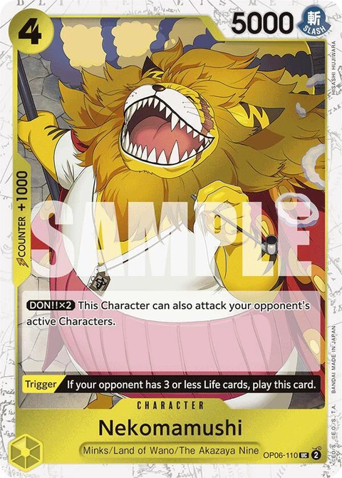 Nekomamushi (Jolly Roger Foil) - One Piece Card Game card