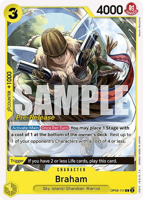 Braham - One Piece Card Game card