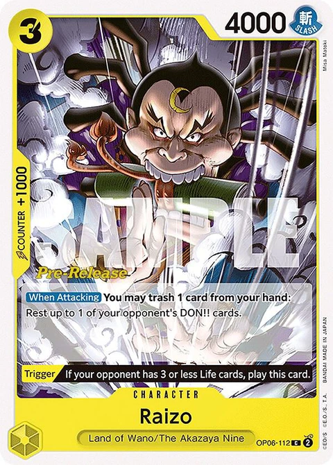 Raizo - One Piece Card Game card