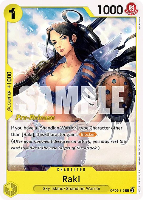 Raki - One Piece Card Game card