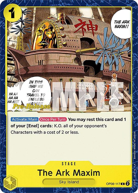 The Ark Maxim - One Piece Card Game card