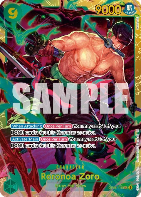 Roronoa Zoro (Reprint) - One Piece Card Game card