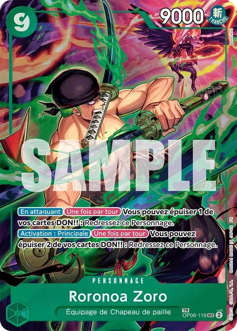 Roronoa Zoro - One Piece Card Game card