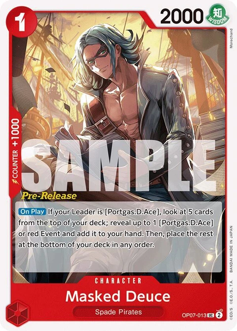 Masked Deuce - One Piece Card Game card