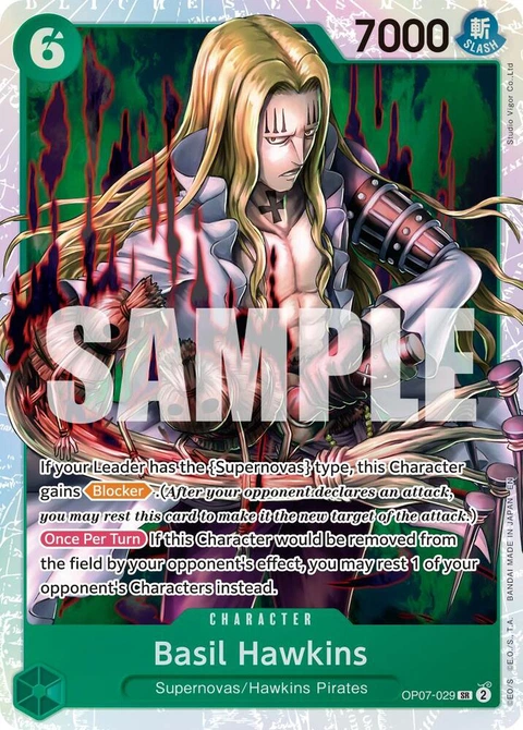 Basil Hawkins (Reprint) - One Piece Card Game card