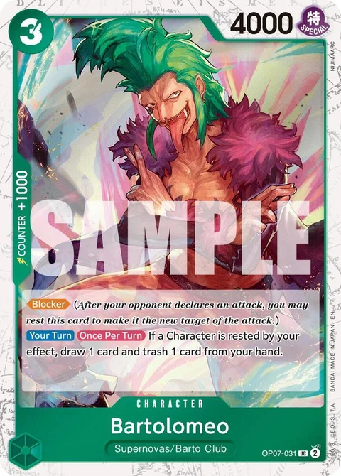 Bartolomeo (Pirate Foil) - One Piece Card Game card
