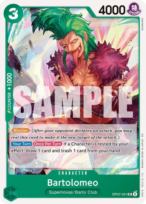 Bartolomeo (Reprint) - One Piece Card Game card