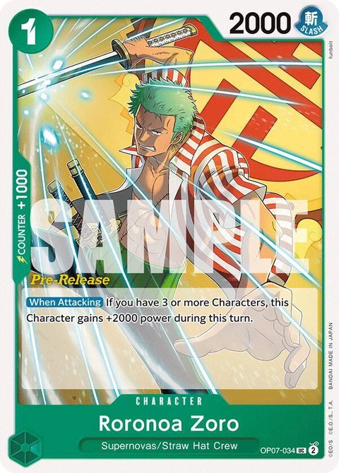 Roronoa Zoro - One Piece Card Game card