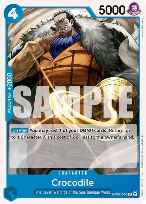 Crocodile (Reprint) - One Piece Card Game card