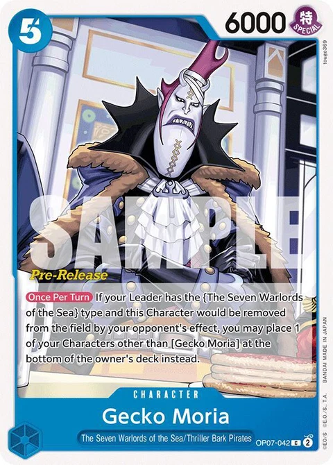 Gecko Moria - One Piece Card Game card