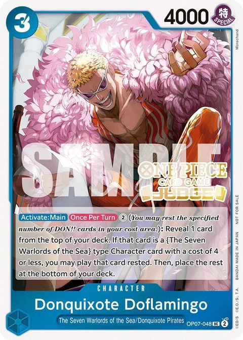 Donquixote Doflamingo (Judge Pack Vol. 5) - One Piece Card Game card