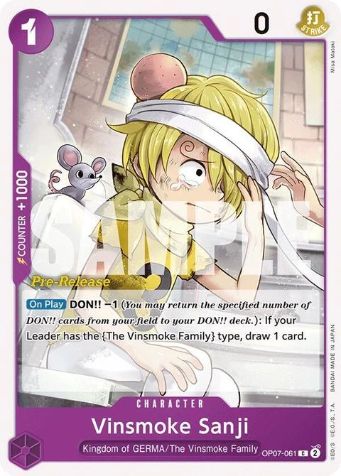 Vinsmoke Sanji - One Piece Card Game card