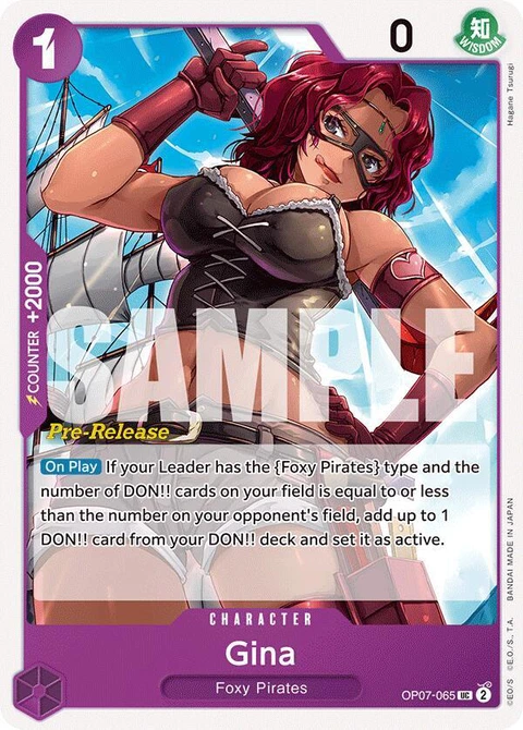 Gina - One Piece Card Game card