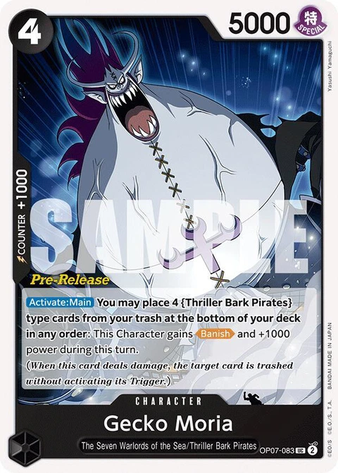 Gecko Moria - One Piece Card Game card