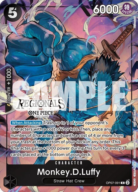 Monkey.D.Luffy (Offline Regional 2024 Vol. 3) - One Piece Card Game card