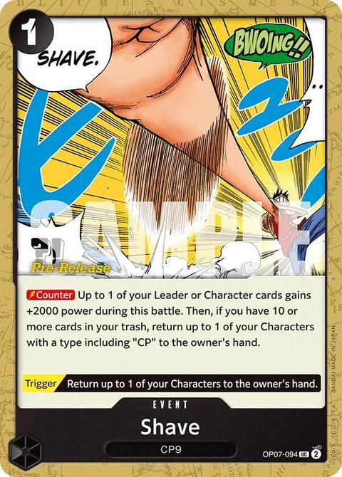 Shave - One Piece Card Game card