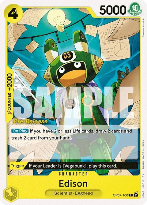 Edison - One Piece Card Game card
