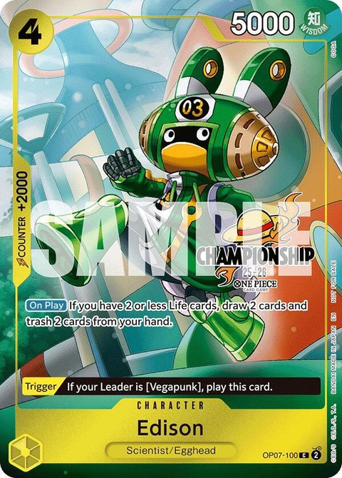 Edison (CS 25-26 Celebration Pack) - One Piece Card Game card