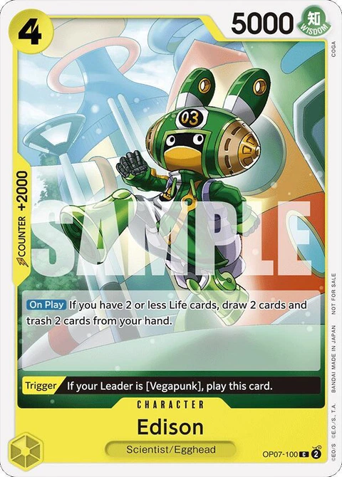 Edison (Tournament Pack 2024 Oct.-Dec.) - One Piece Card Game card