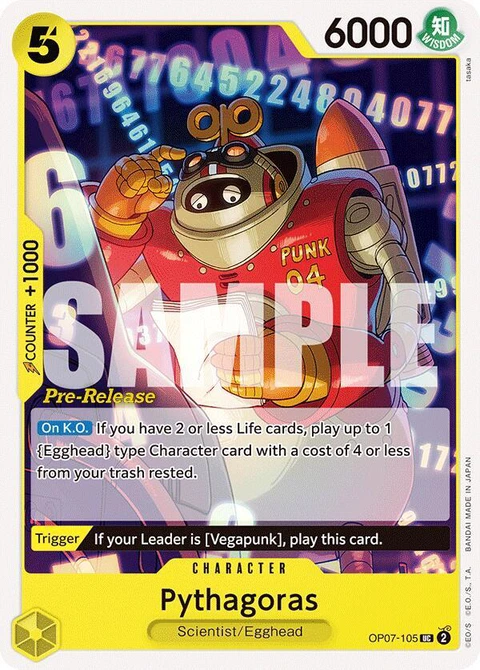 Pythagoras - One Piece Card Game card