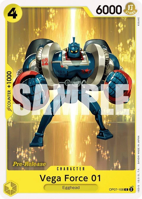 Vega Force 01 - One Piece Card Game card