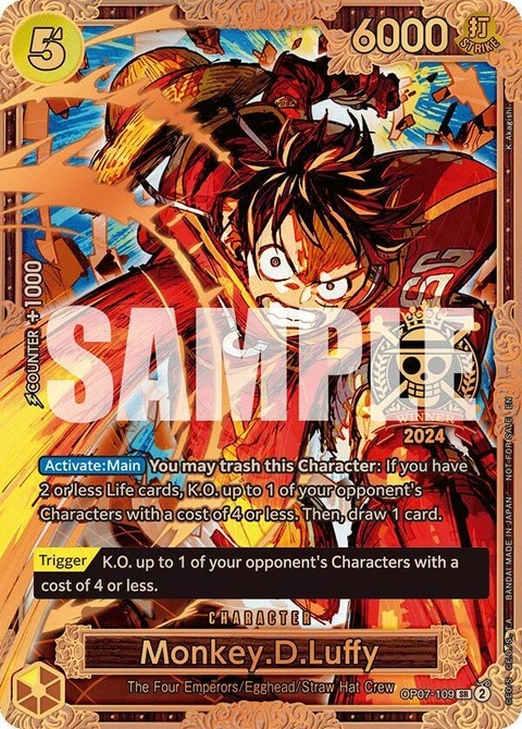 Monkey.D.Luffy (Championship 2024 World Final 3rd Place) - One Piece Card Game card