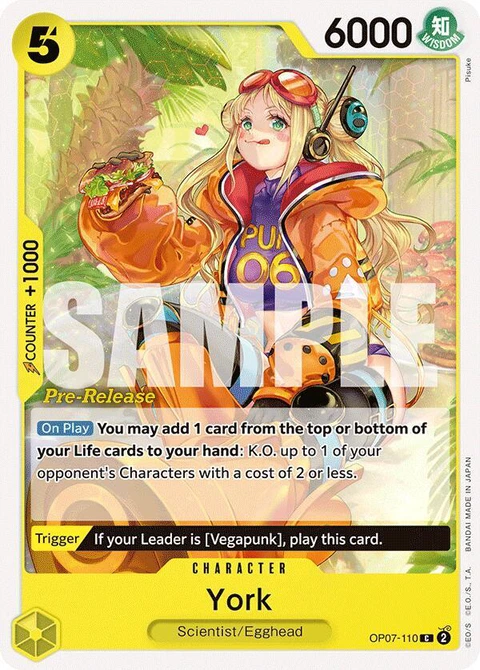 York - One Piece Card Game card