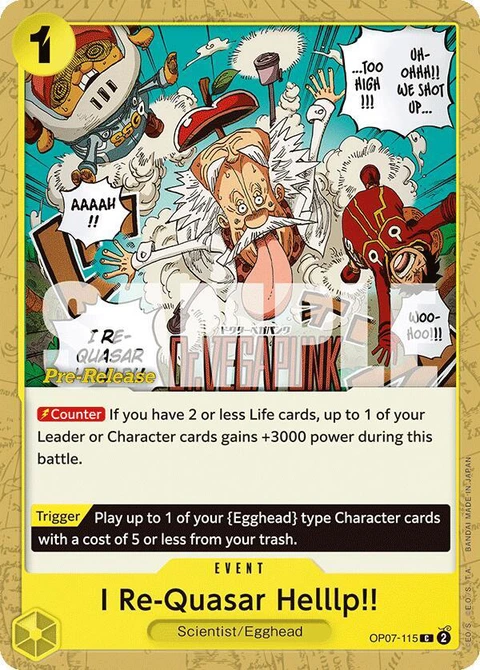 I Re-Quasar Helllp!! - One Piece Card Game card