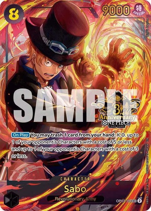 Sabo (Japanese Version 3rd Anniversary Set) - One Piece Card Game card