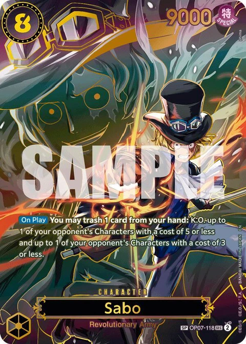 Sabo (SP) - One Piece Card Game card