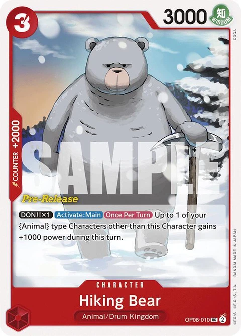 Hiking Bear - One Piece Card Game card