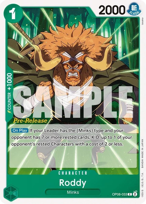 Roddy - One Piece Card Game card