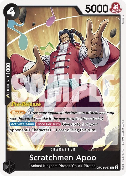 Scratchmen Apoo - One Piece Card Game card
