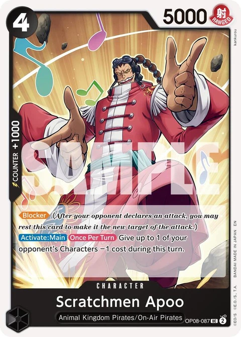 Scratchmen Apoo (Reprint) - One Piece Card Game card