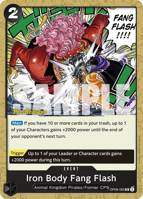 Iron Body Fang Flash - One Piece Card Game card