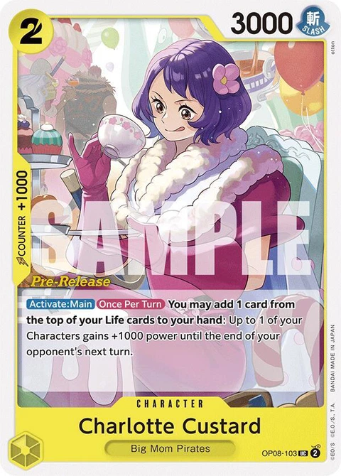 Charlotte Custard - One Piece Card Game card