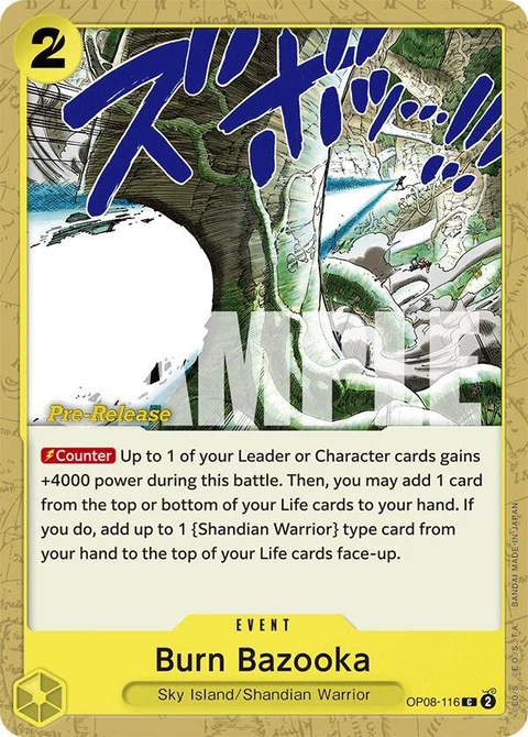 Burn Bazooka - One Piece Card Game card