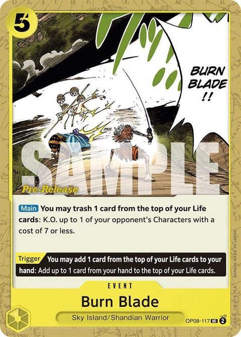 Burn Blade - One Piece Card Game card