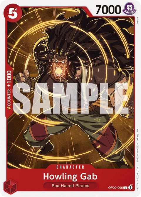 Howling Gab (Reprint) - One Piece Card Game card
