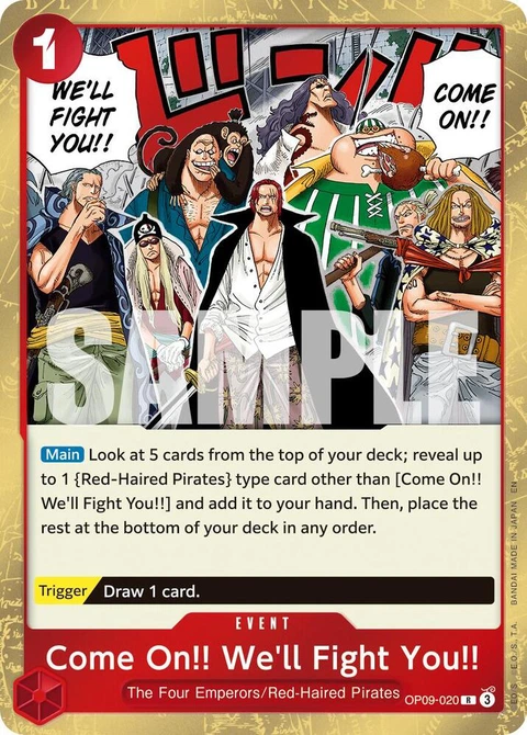 Come On!! We'll Fight You!! (Reprint) - One Piece Card Game card