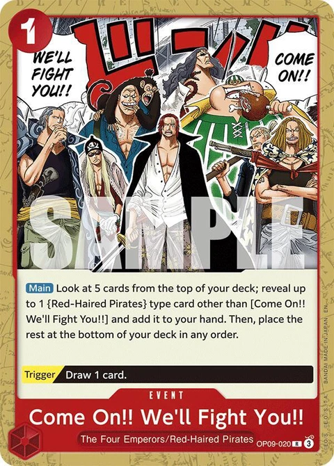 Come On!! We'll Fight You!! (Reprint) - One Piece Card Game card