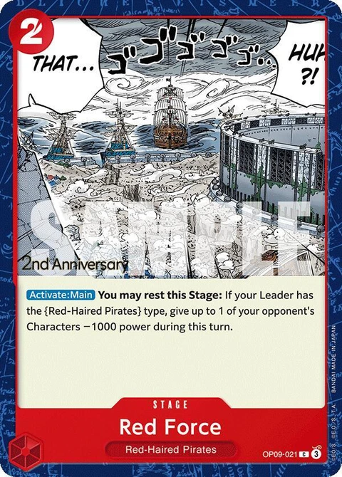 Red Force - One Piece Card Game card