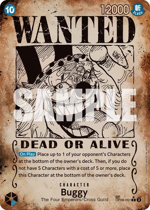 Buggy (Wanted Poster) - One Piece Card Game card