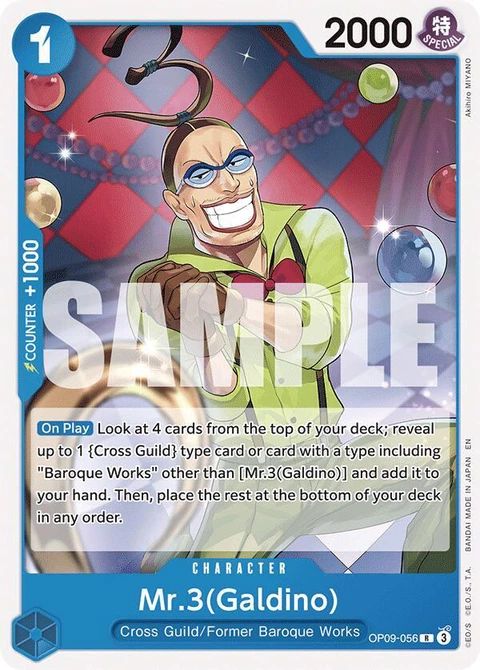 Mr.3(Galdino) (Galdino) (Reprint) - One Piece Card Game card