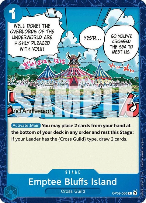 Emptee Bluffs Island - One Piece Card Game card