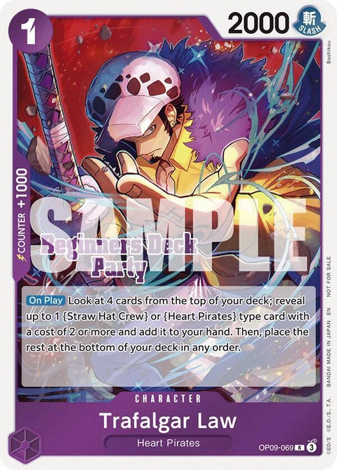 Trafalgar Law (Beginners Deck Party [ST-23] - [ST-28] Participation Pack) - One Piece Card Game card