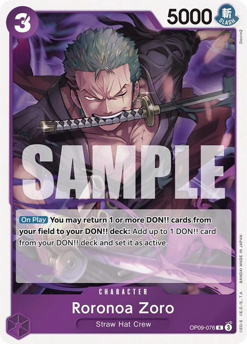 Roronoa Zoro - One Piece Card Game card