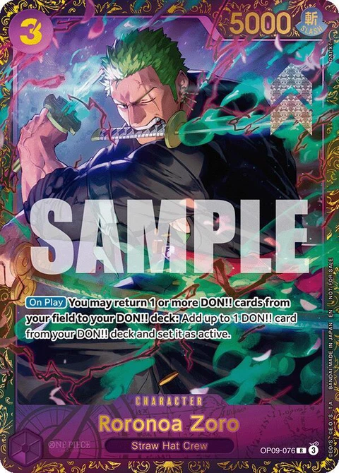 Roronoa Zoro (Championship 25-26 Regionals Season 1) - One Piece Card Game card